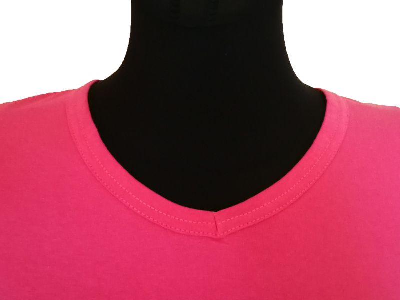 Moteriški marškinėliai  (V.kaklu, Rožinė spalva)